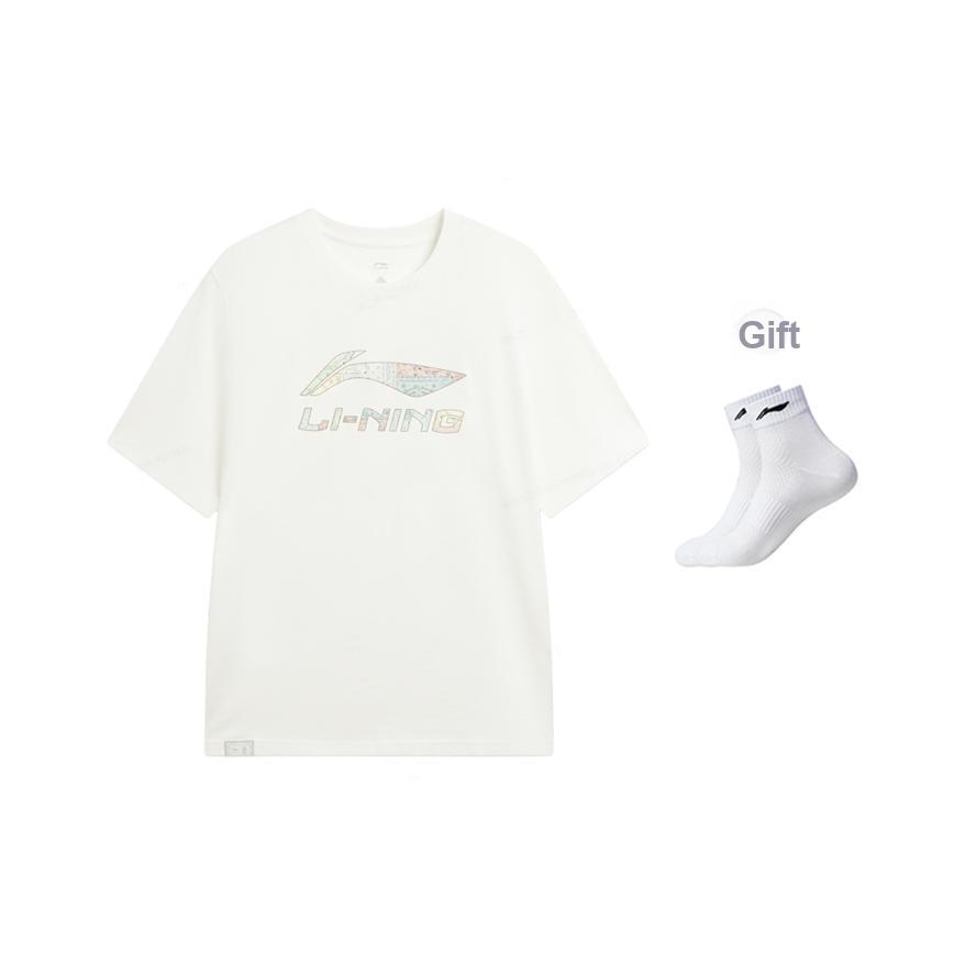 Série Lifestyle Sportif Li Ning Polo Col Logo Lettre T-shirt Hauts Homme AHSW411-1