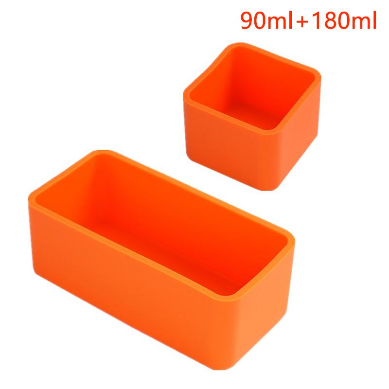

Силиконовые разделители для ланч-боксов Разделители для ланч-боксов Bento Разделители для ланча Чашки для тарелок Салатная заправка для детей Аксессуары для ланча оранжевый