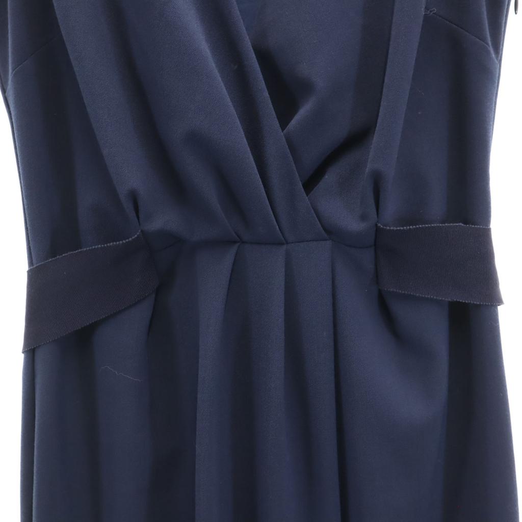 LOVEMOSCHINO Made in Italy Wool Blend No sleeve one piece 6 Navy Women Used
