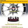 4 PCS 54mm Car Wheel Center Caps Wheel Tyre Center Hub Caps Covers Replacement for Auto Vehicle Car (Black)