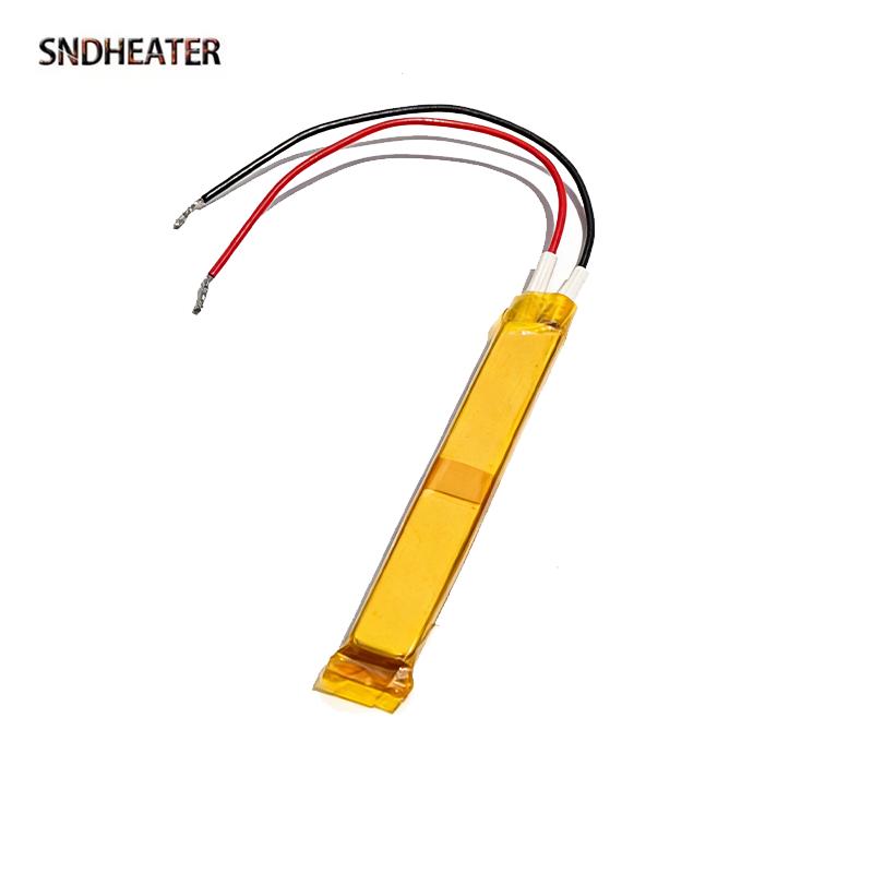 SNDHEATER 70x8x3MM PTC Heating Element 12V 24V 220V Hair Straightner Heater Replacement 80C 270C Temperture Wrapped in Heattape