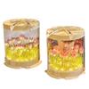 Lampada a Tulipano Fai-da-te Fiore Artificiale Mare di Fiori Scatola per Torta Lampada da Tavolo per Camera da Letto Lampada Notturna Decorazione Artigianale Fatta a Mano Tulipani Regalo di Compleanno