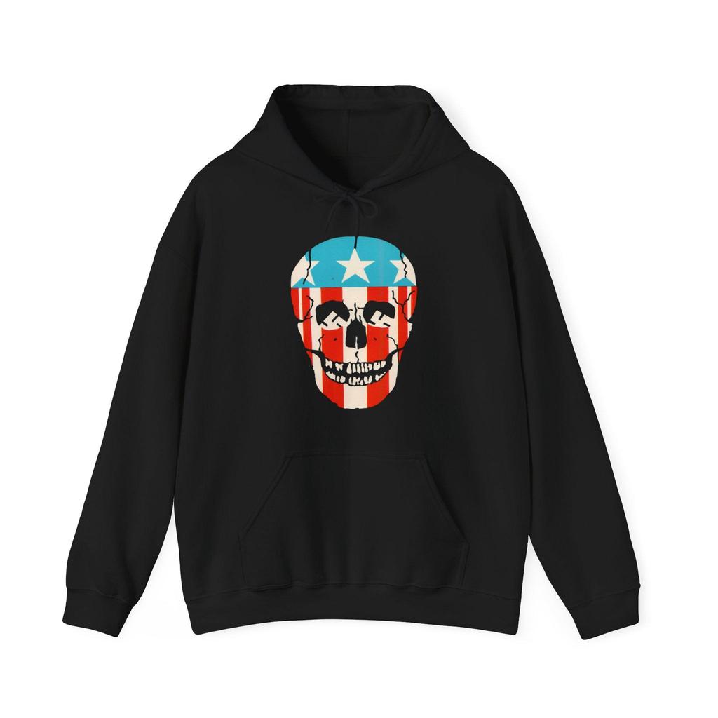 Hunter S Thompson Dr Gonzo American Flag Skull Hoodie