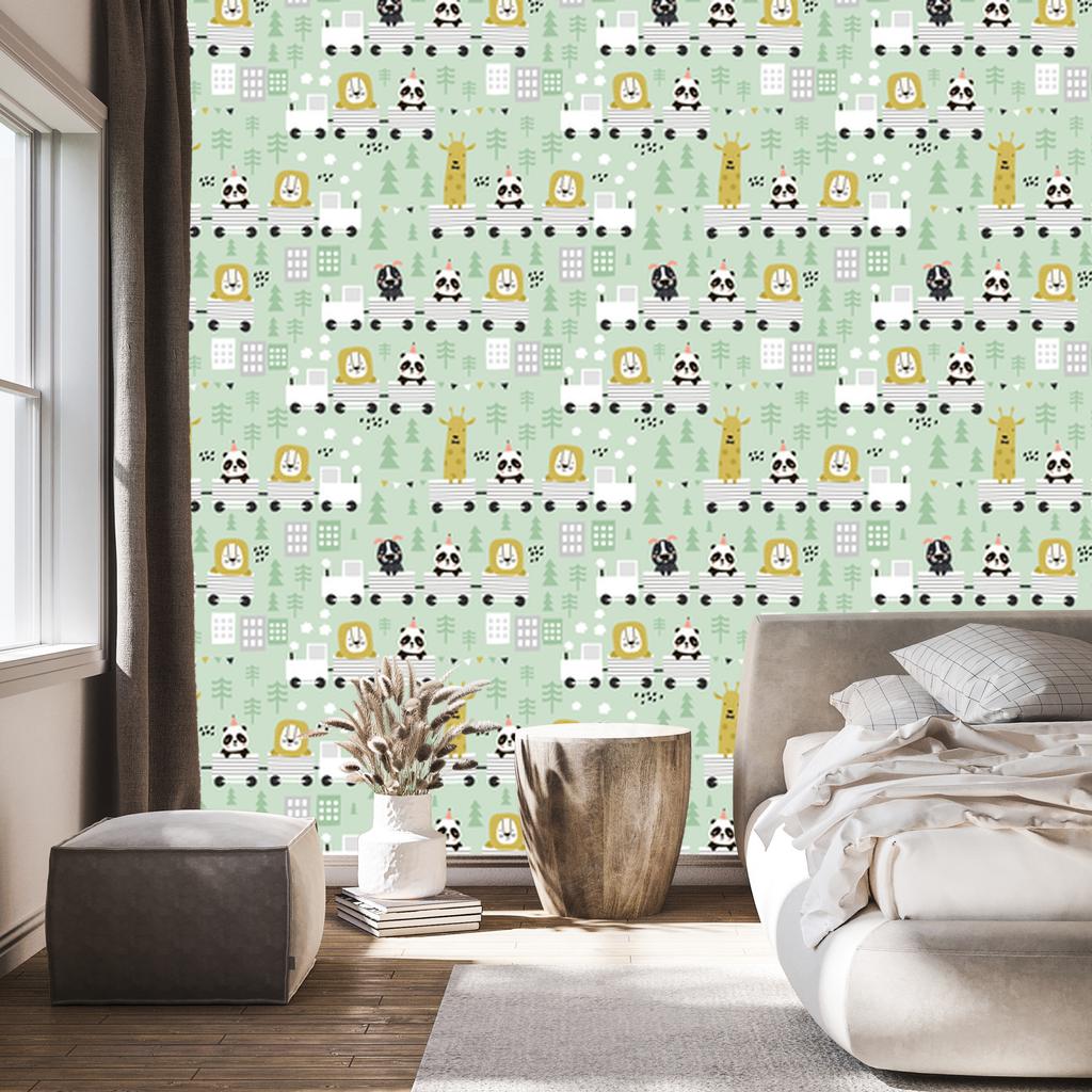 Cute Animals Wallpaper for Living Room and Bedroom 50x1000