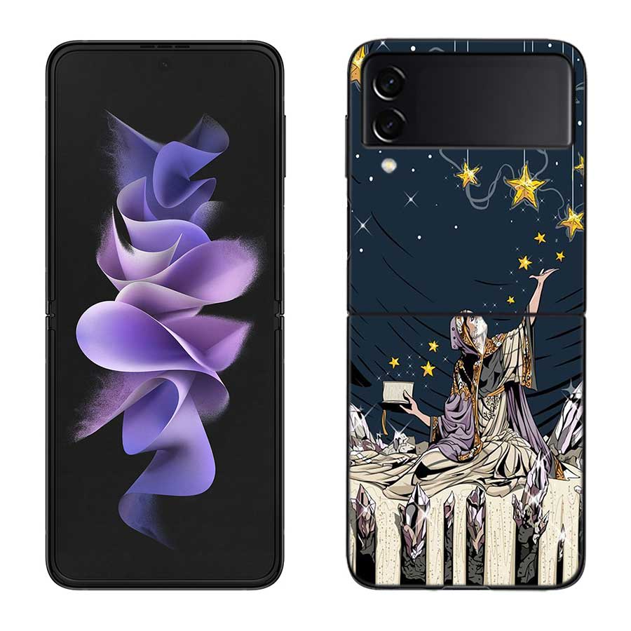 Rock The Smashing Pumpkins Phone Case For Samsung Z Flip 7 6 5G Galaxy Z Flip 5 4 3 Black Hard Cell Cover Luxury PC Shell Coque