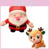 Charming 20cm Santa Deer Plush Stuffed Doll For Festive Christmas Gifts