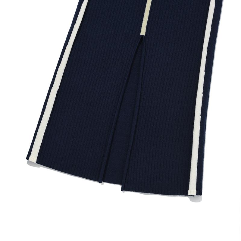Kirsh Line Point Knit Long Skirt [Navy]