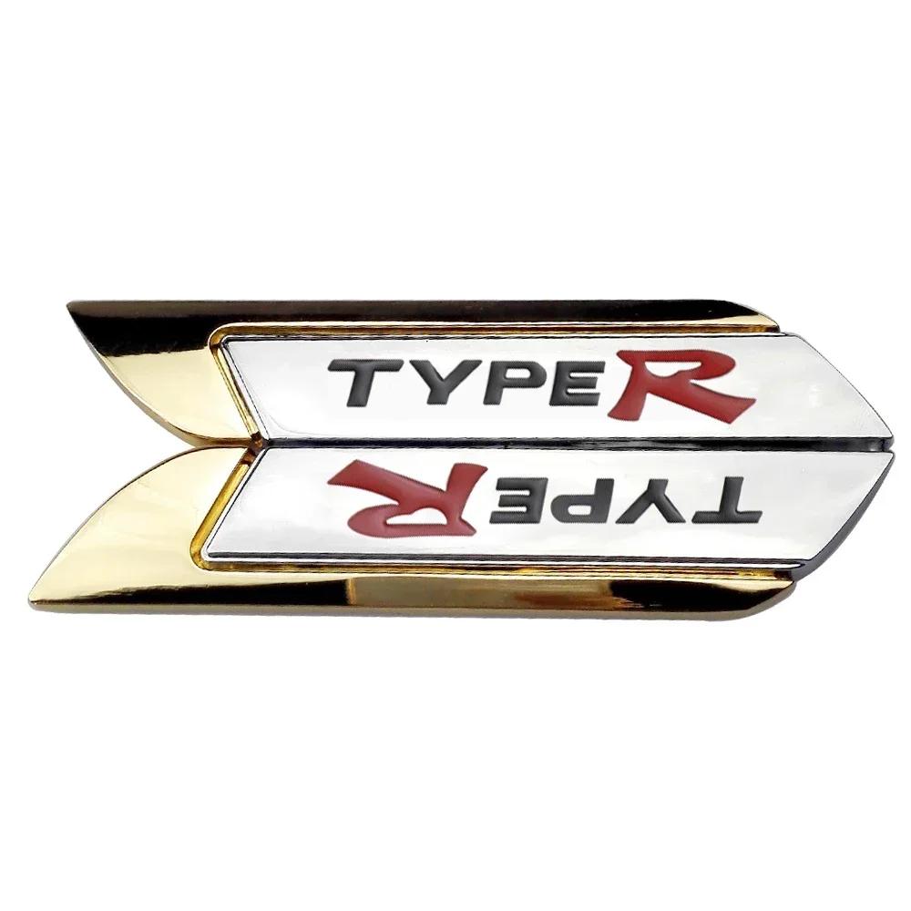 

2pcs Car Fender Side Emblem Tail Box Sticker Badge for Honda TYPER Accord CRV Civic City Odyssey Insight Elysion CRZ Fit Jade