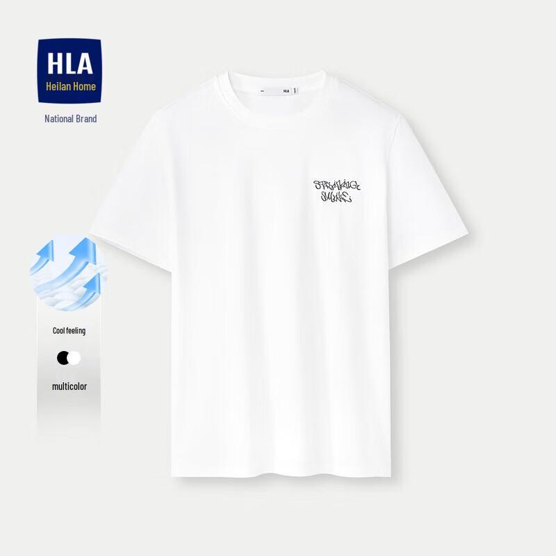 HLA Men s Round Neck Printed Cooling Short Sleeve T-Shirt 3XL