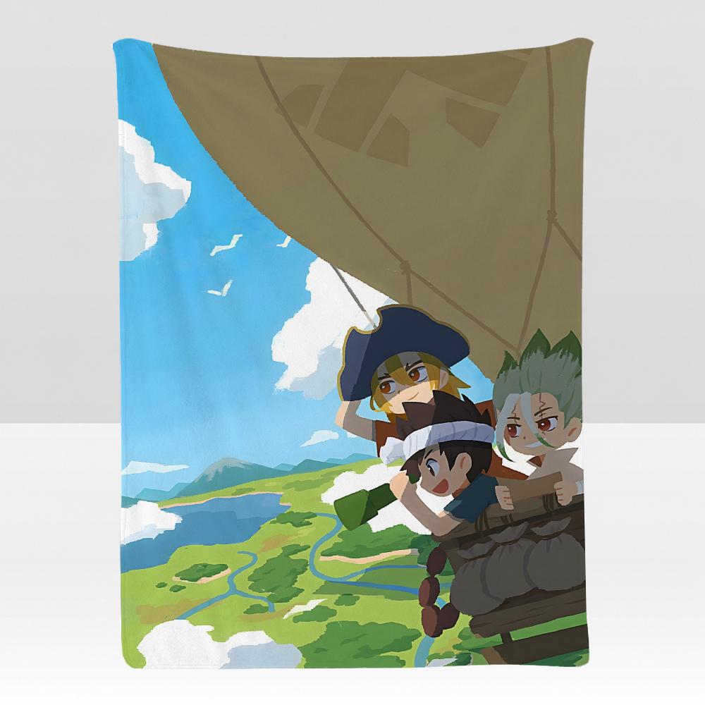 anime DStone Adventure Throw Soft Flannel Blanket for Bed Bedroom Sofa Picnic Throw Skinfriendly Breathable Gift Cover