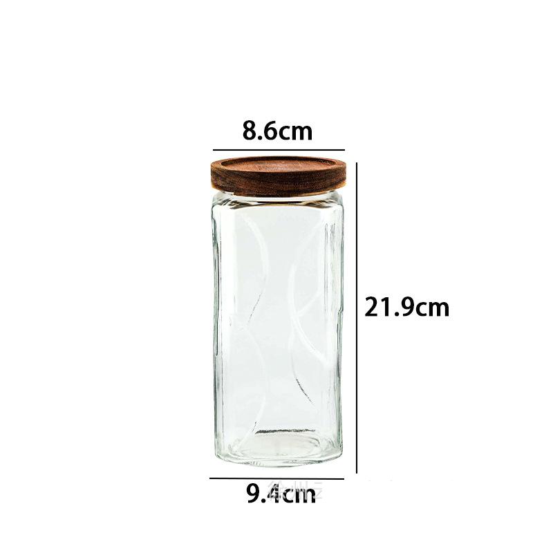 Glass Candy Jar Kitchen Grains Moisture-proof Snacks Dried Fruits Tea Storage Bottle Multifunctional Food Storage Container New