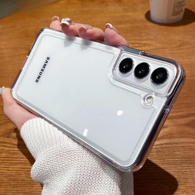 Luxury Transparent Shockproof Case for Samsung S24 S23 S22 S21 FE Plus Ultra 5G A12 A32 A52 A72 4G A33 A53 A73 A13 Crystal Cover