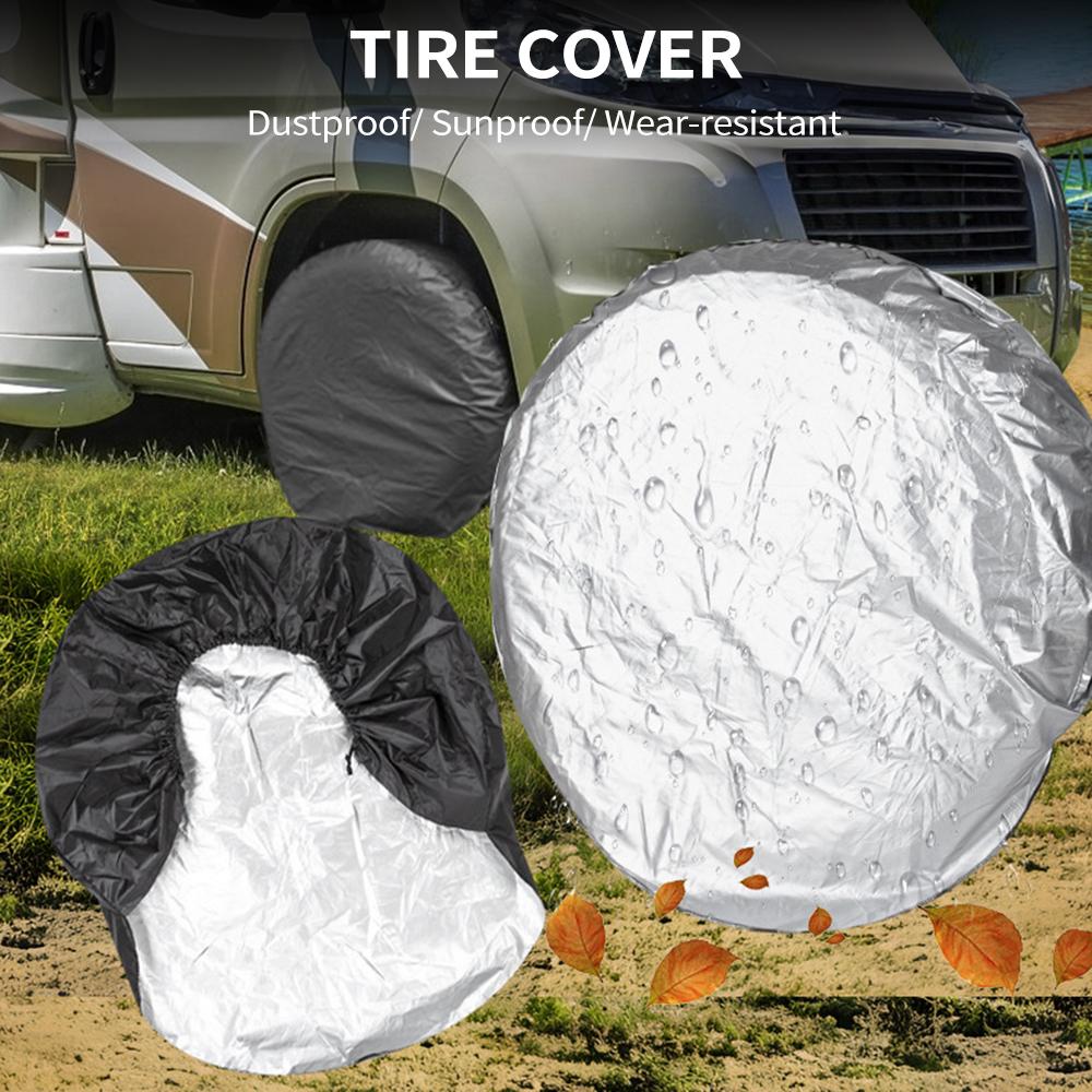 4Pcs Spare Tire Wheel Covers, 29 " " 32 " " Waterproof Dustproof Tire Covers Universal Fit for RVs Cars