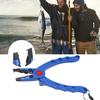Aluminium Alloy Opening Ring Fishing Pliers Scissors Line Cutter Hook Remover Tool with Storage Bag