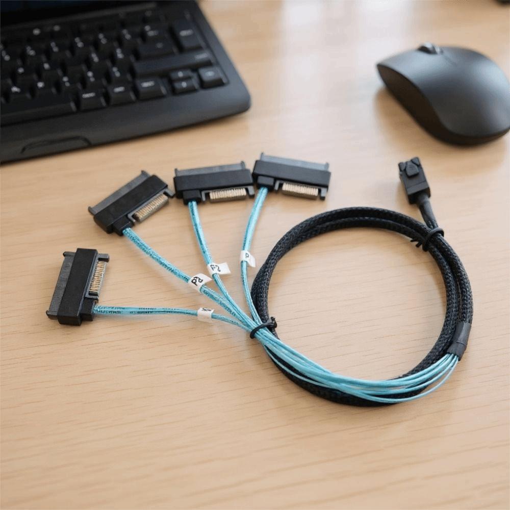 6Gbps SFF-8643 auf 29pin SFF-8482 Kabel Hohe Geschwindigkeit” Festplattenkabel Adapterkabel Interner Server