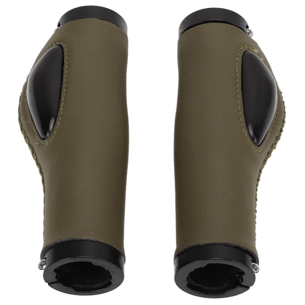 Artificial Leather Bicycle Grips Liquid Silicone Palm Pad Shock Absorption Handlebar Cover for Bike