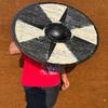 60.96 Cm Viking Bark Shield Authentic Handcrafted Battleworn Design, Perfect for Collectors Reenactments