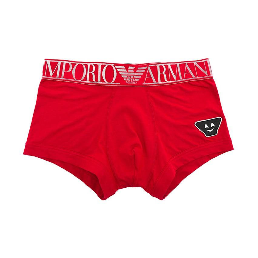 Emporio Armani Letter Print Logo Boxer Briefs Men underwear Red 1113891-A5951-2174 M