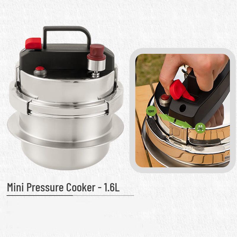 ToChef 1.6L Portable Camping Pressure Cooker 18*13 cm