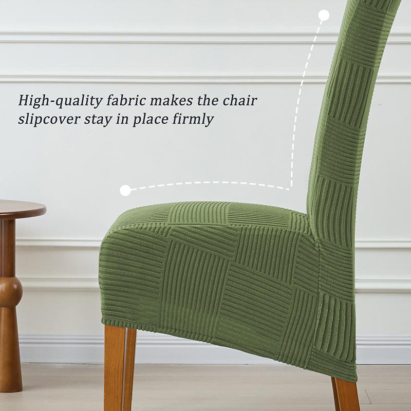 1/6pcs Nordic Style Chair Cover Elastic Durable Chair Protector Case XL Size Removable Seat Slipcovers Decor for Wedding Home