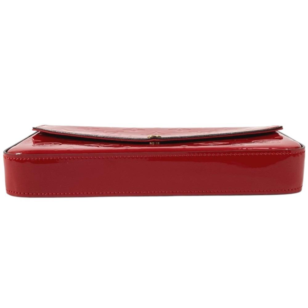 Louis Vuitton M61293 Monogram Vernis Pochette Felicy Clutch bag Shoulder Bag Red