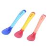 Temperature Sensoning Spoon Baby Silicon Spoon Baby Safety Temperature Sensing Kids Children Flatware Feeding Spoons