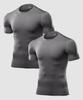 Armedes [2Pack] Underlayer Plain Tech Fit Short Sleeve Top Ar-51 (10 Colors) (C Type)