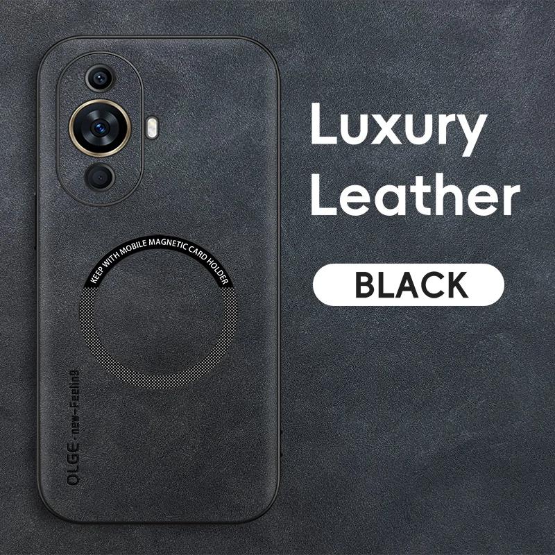 For Huawei Nova 11 11 Pro 11 Ultra Fine Hole Sheepskin Magnetic TPU Soft Edge Anti-Drop Anti Fingerprint Phone Case