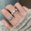 Elegant Irregular Heart Ring for Women: Adjustable, Fashionable, Unique Index Finger Accessory