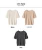 Women's 100% Cashmere Short Sleeve Cable Knit Pullover, Round Neck, Solid Color