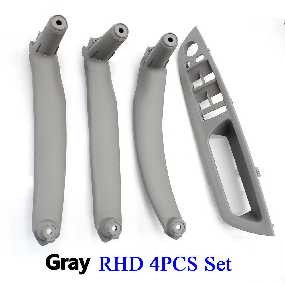 4PCS Kit LHD RHD Inner Driver Door Window Switch Armrest Cover Pull Handle Replacement For BMW X5 X6 E70 E71 E72 2007-2013