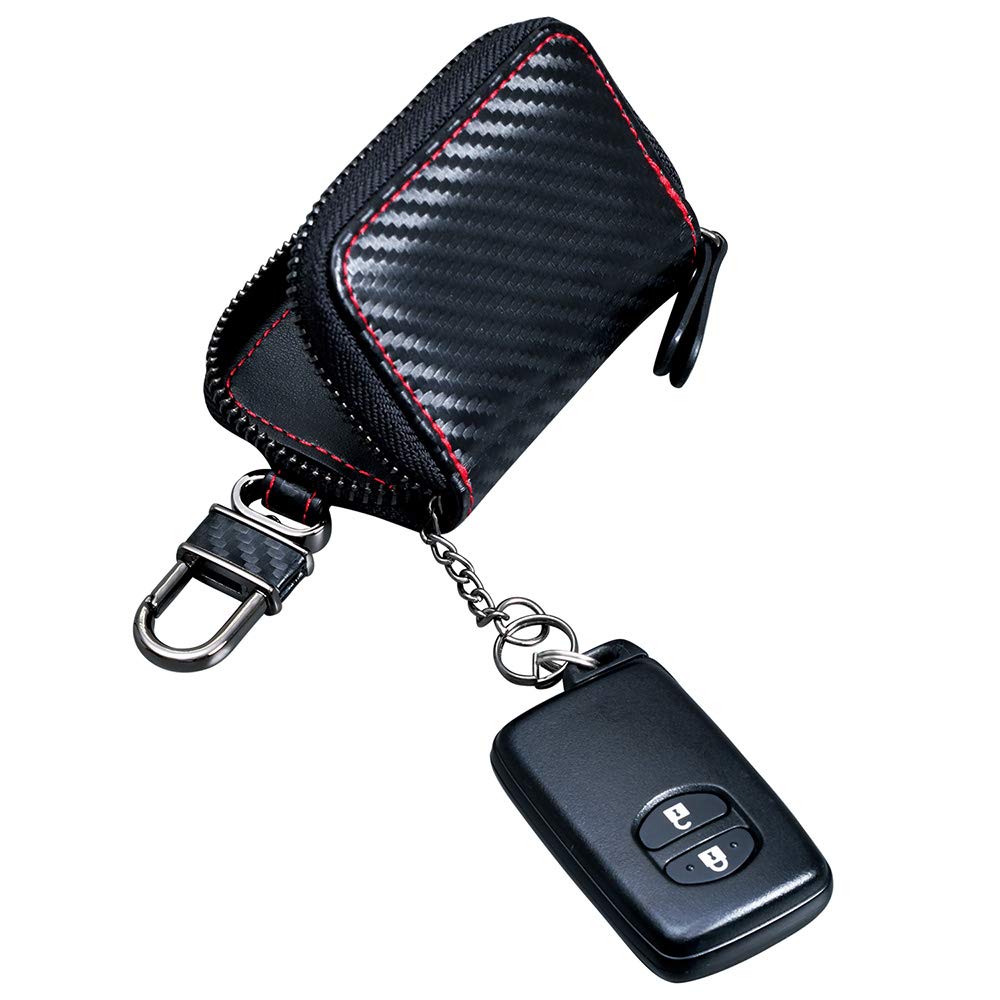 Seiwa Car Smart Key Carbon WA11 Case, Black,