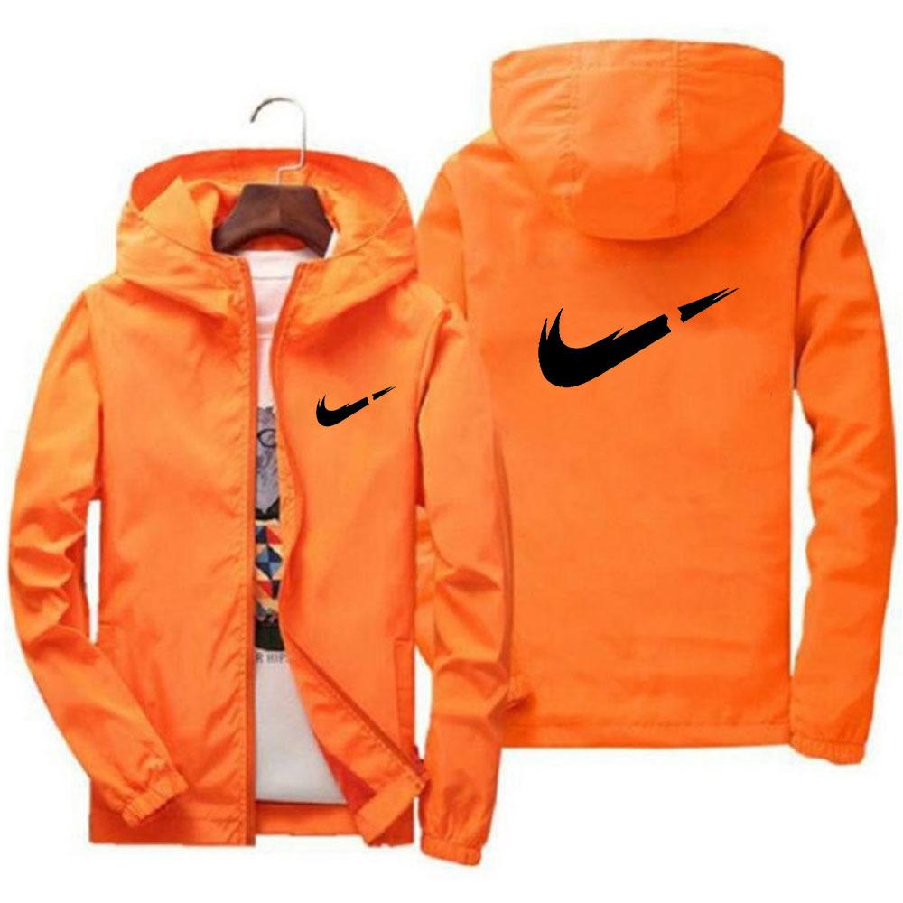 Fashionable loose cardigan with zipper jacket, trendy brand casual and versatile hooded jacket, windproof and rainproof jacket