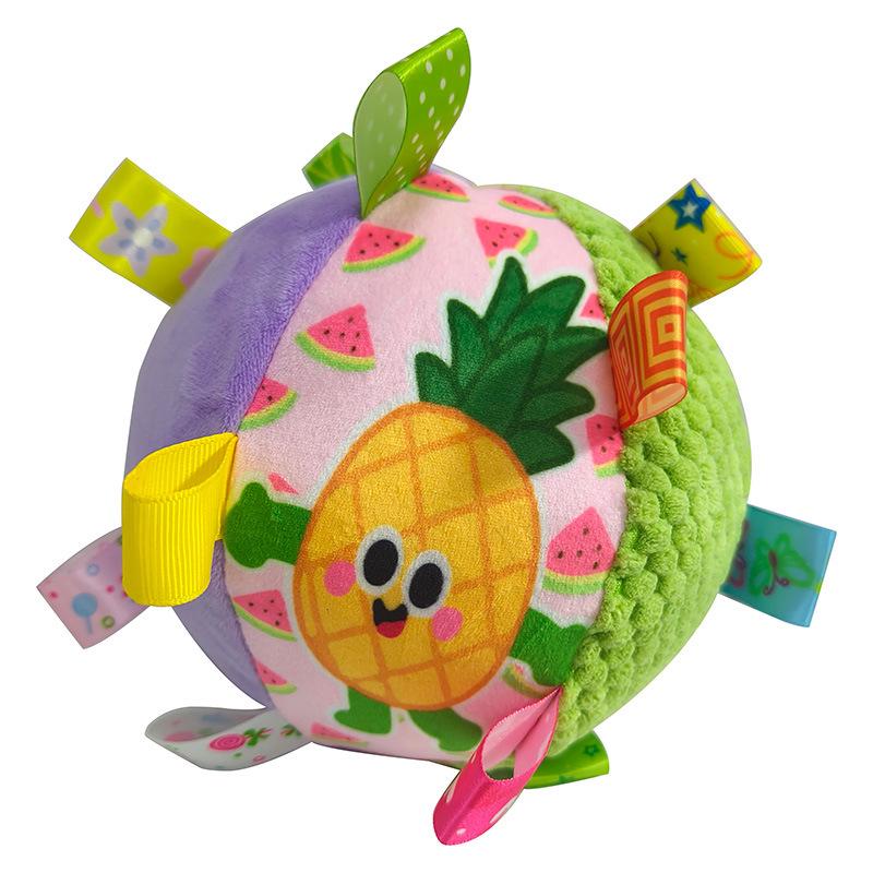 Cartoon Animal Sensory Rattle Ball: Soothing Toy for Baby's Sensory Development (0-3 Years)