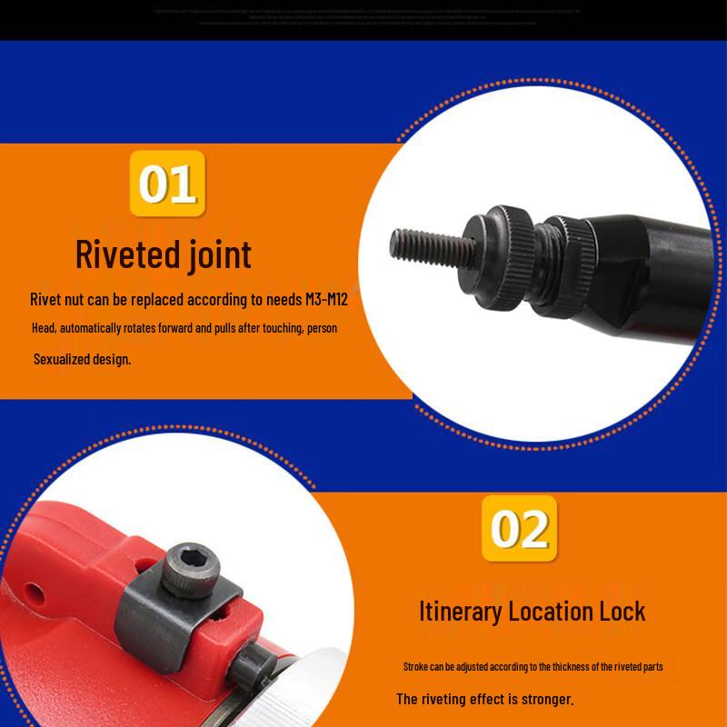 KOPO Automatic Pneumatic Rivet Nut Gun CN Plug (adapter Included)