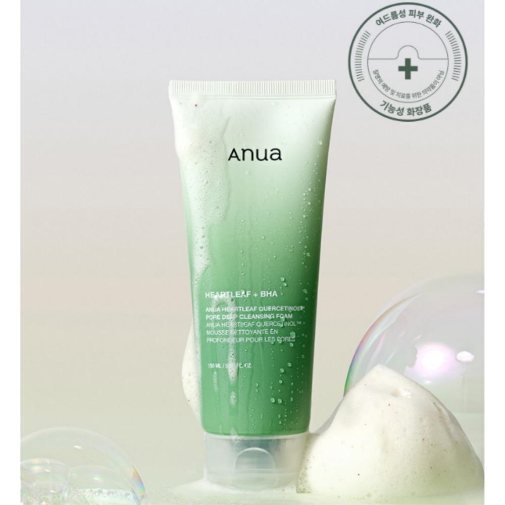 Anua Heartleaf Quercétinol Mousse nettoyante en profondeur pour les pores 150 ml