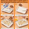 Eismaschinenpfanne mit 1 Schaber Sofortige Roll-Eismaschine DIY Sorbet Frozen Yogurt Maker