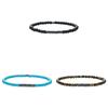 Natural Stone Geometric Beaded Bracelet For Men And Women With Elastic Cord For Travel Gifts