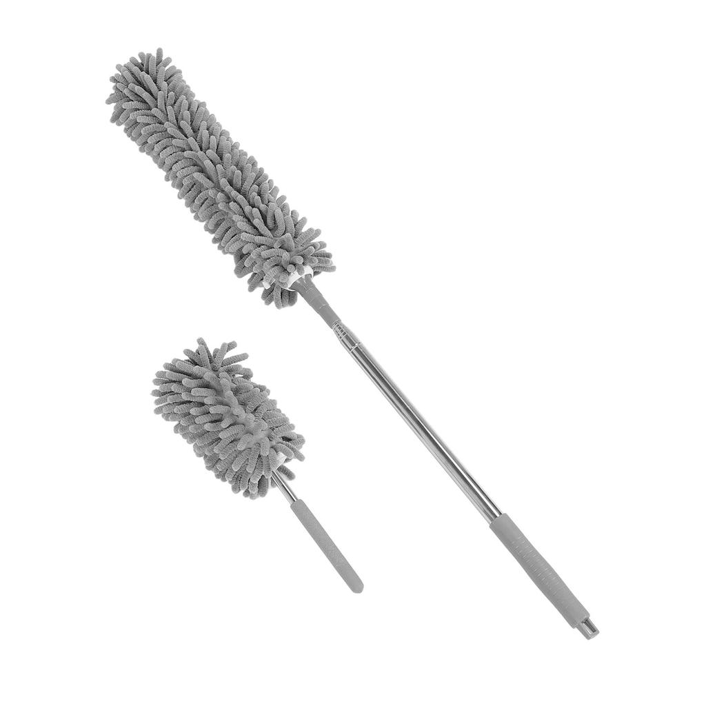 4PCS Microfiber Duster Set with Extension Pole Dust Removal Efficient for Furniture Ceiling Fan Cars