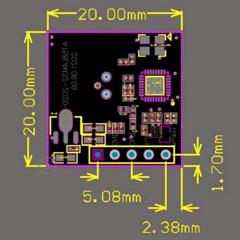5.8GHz Radar Modules LD016 Human Motion Sensor 0.1-30m range Distance Time Detection 5PIN Low Power Supply
