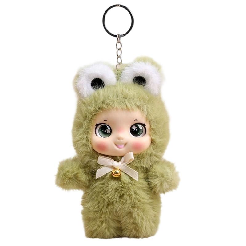 Cartoon Soft Doll Keychain With PP Cotton Filling For Keys Bags And Backpacks Multiple Color Trendy Car Decoration