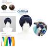 Genshin Impact Kunikuzushi Dark Blue Cosplay Wig Soft High-temperature Fiber Adjustable Fit Realistic Scalp