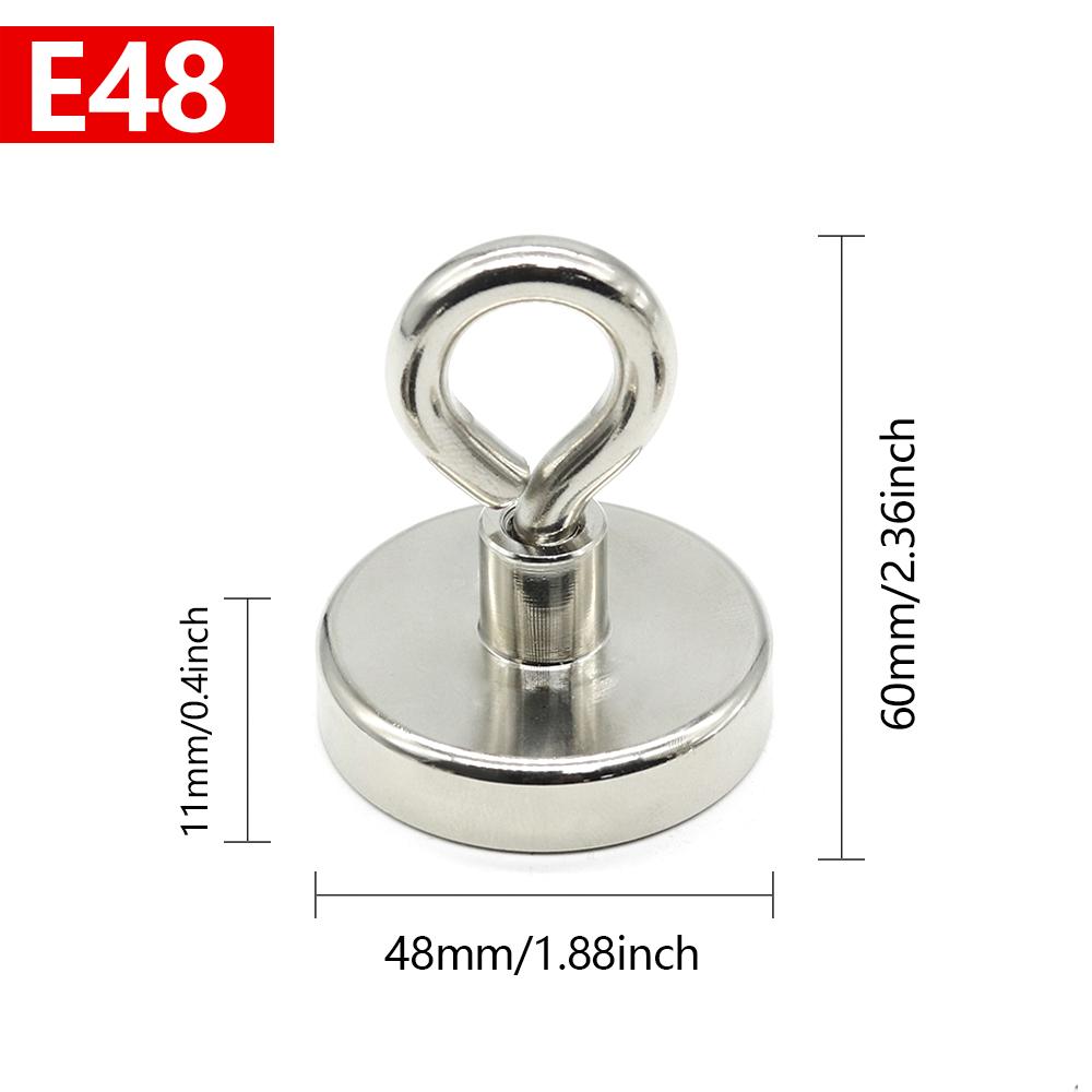 N52 Super Strong Neodymium Fishing Magnets Hooks Salvage Magnets Neodymium Magnet Searcher Powerful Neodymium Magnet for Fishing