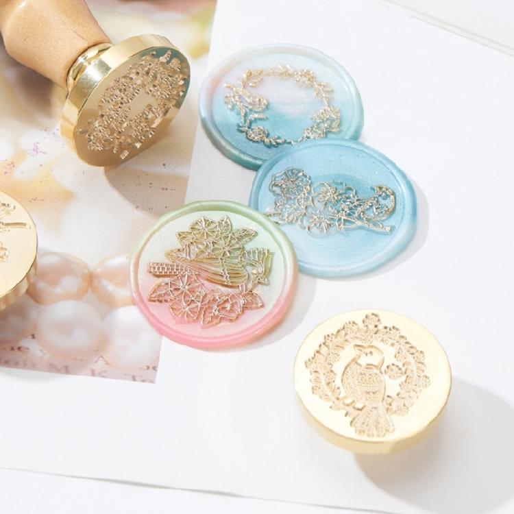 3Pcs Wax Seal Stamp Head Scrapbooking Stamp Head Emboss Sealings Waxes Stamp Head Brass Sealing Stamp Head Replacement