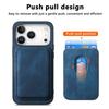 For iPhone 17 Pro Case Retro Leather + TPU Phone Cover with Detachable Card Slot