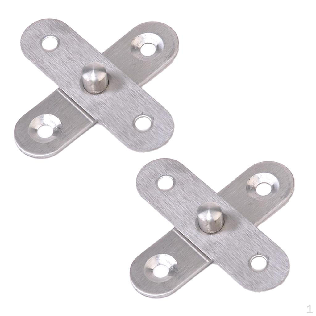 

2Pcs Stainless Steel Concealed Degree Rotary Hinge Revolving Door