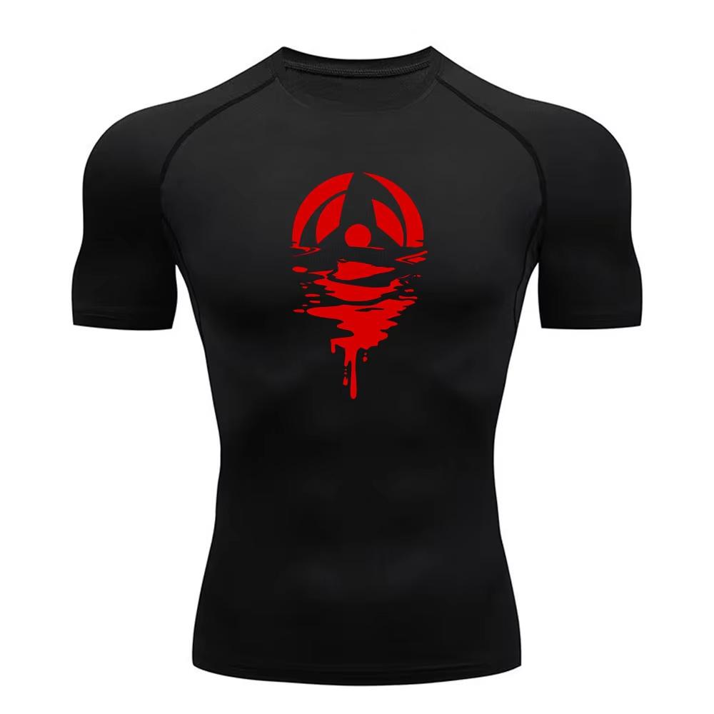 

Men s Compression Fitness Sport Running Tight High Elasticity Gym T-Shirt Athletic Workout Quick Dry Fashion Tees Summer Tops S