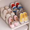 1/2pcs 4 Compartments Transparent Shoe Rack, Acrylic Shoe Storage Rack, No Need for Electricity, Suitable for Various Room Types