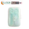 Eliter Hot Sell in Stock 4 in 1 Baby Brush and Comb Sets Manicure Brush Baby Grooming Kit Babi Groom Kit