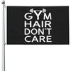 1pc Multi-Size Optional Gym "Hair Doesn'T Matter" Flag with Brass Buttonhole, Bright Colored And Fade-Proof Outdoor Flag Banner, Breeze Flag, Home Gar